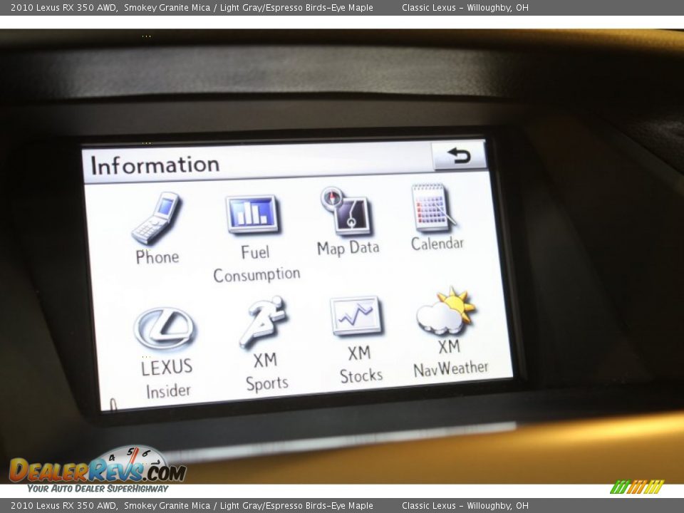 2010 Lexus RX 350 AWD Smokey Granite Mica / Light Gray/Espresso Birds-Eye Maple Photo #21