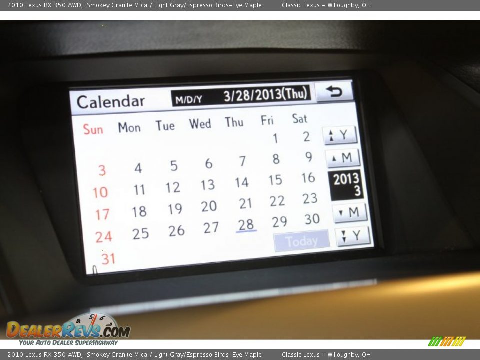 2010 Lexus RX 350 AWD Smokey Granite Mica / Light Gray/Espresso Birds-Eye Maple Photo #23