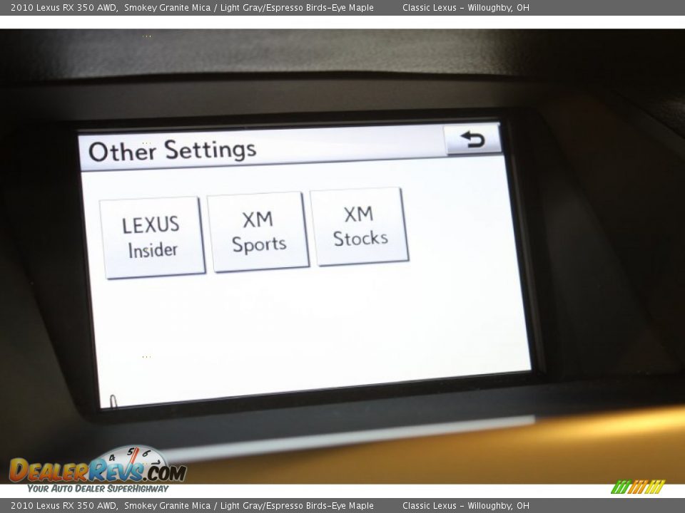 2010 Lexus RX 350 AWD Smokey Granite Mica / Light Gray/Espresso Birds-Eye Maple Photo #34