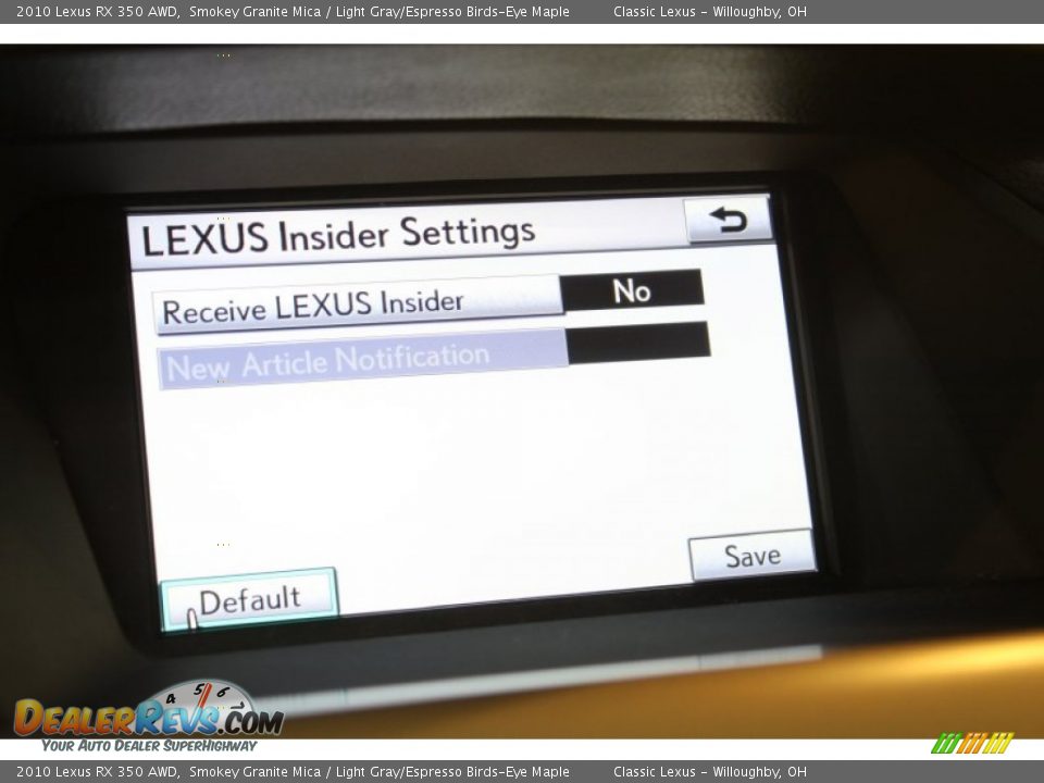 2010 Lexus RX 350 AWD Smokey Granite Mica / Light Gray/Espresso Birds-Eye Maple Photo #35