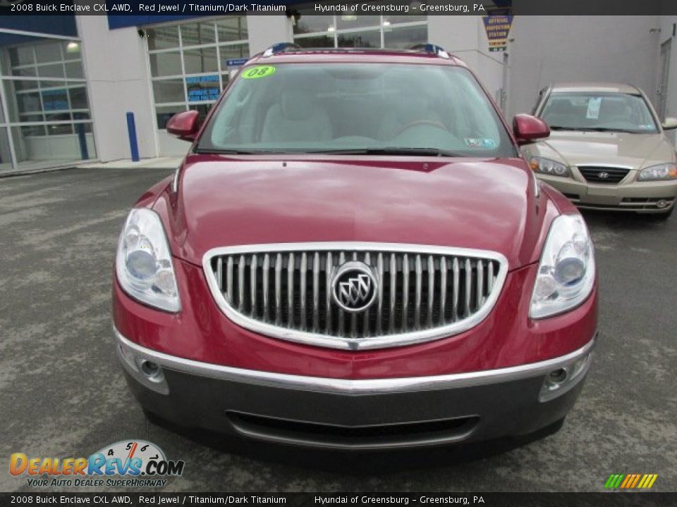 2008 Buick Enclave CXL AWD Red Jewel / Titanium/Dark Titanium Photo #3