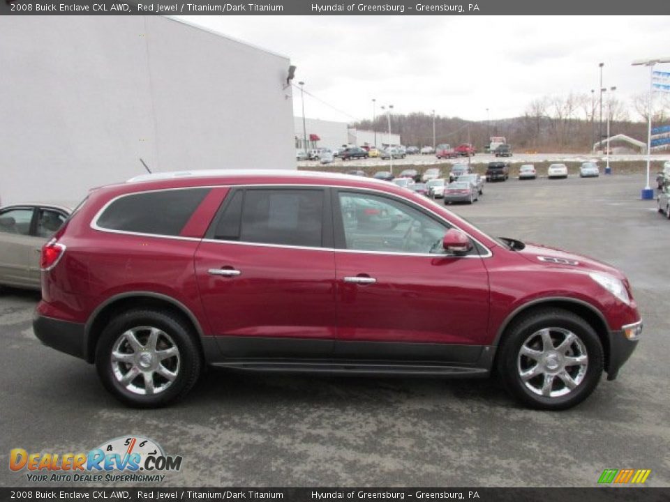 2008 Buick Enclave CXL AWD Red Jewel / Titanium/Dark Titanium Photo #5