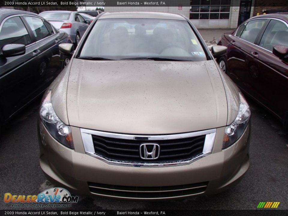 2009 Honda Accord LX Sedan Bold Beige Metallic / Ivory Photo #2