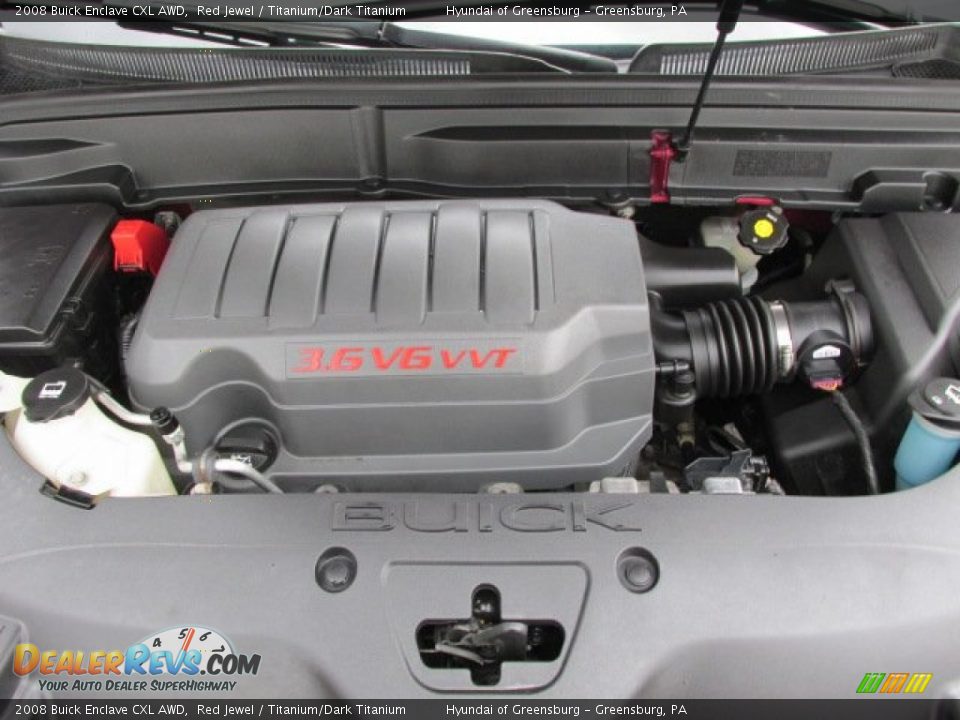 2008 Buick Enclave CXL AWD Red Jewel / Titanium/Dark Titanium Photo #9