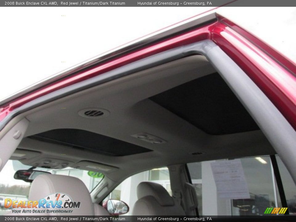 2008 Buick Enclave CXL AWD Red Jewel / Titanium/Dark Titanium Photo #10