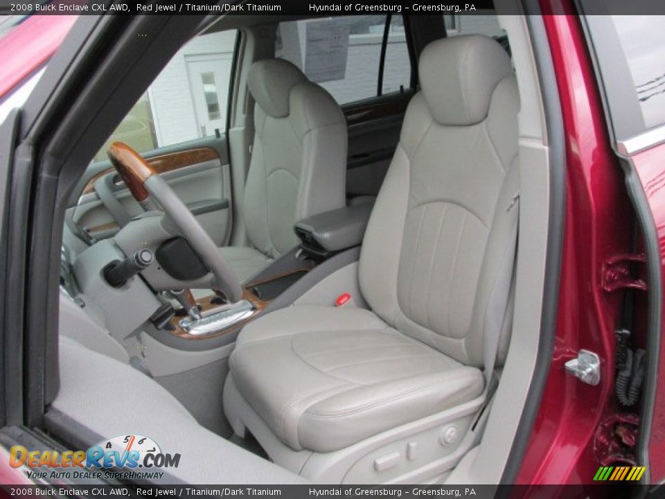 2008 Buick Enclave CXL AWD Red Jewel / Titanium/Dark Titanium Photo #11