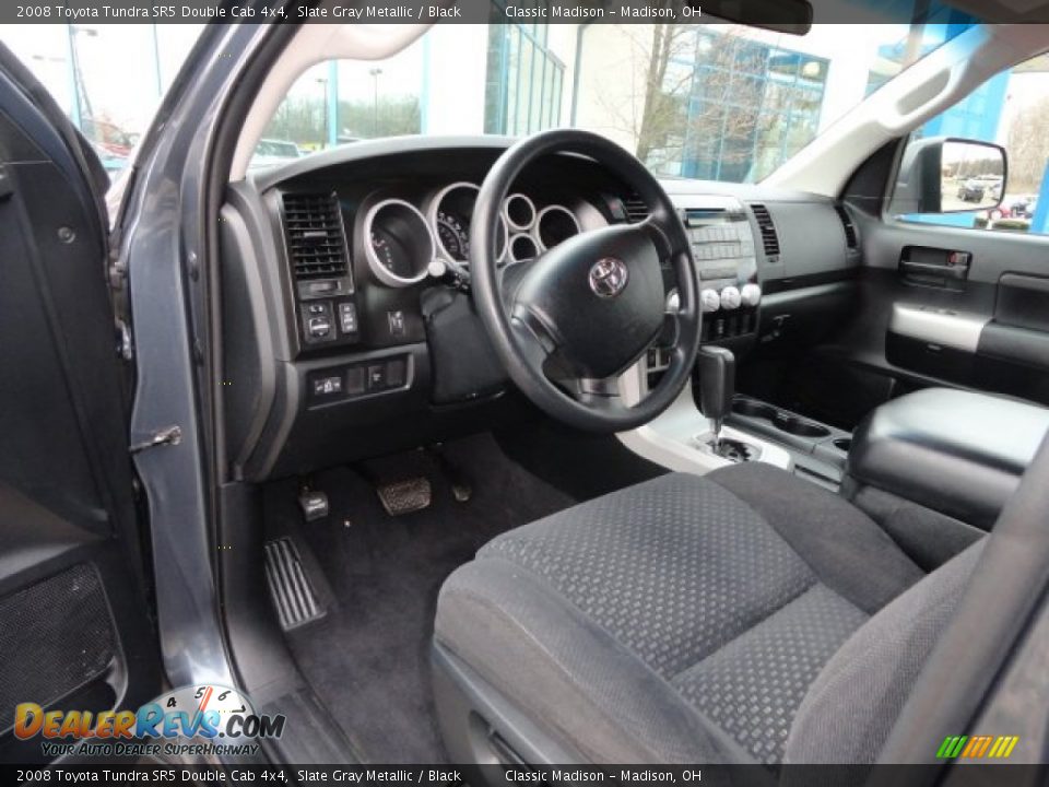 2008 Toyota Tundra SR5 Double Cab 4x4 Slate Gray Metallic / Black Photo #4