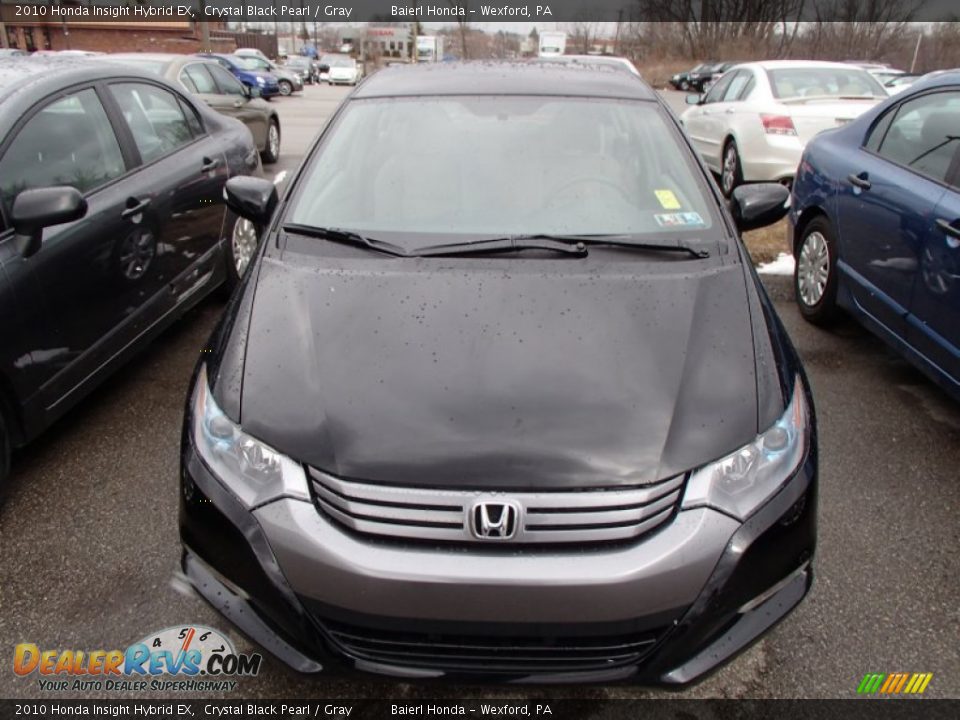 2010 Honda Insight Hybrid EX Crystal Black Pearl / Gray Photo #2