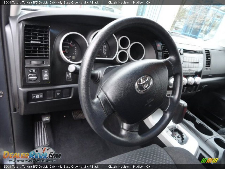 2008 Toyota Tundra SR5 Double Cab 4x4 Slate Gray Metallic / Black Photo #7