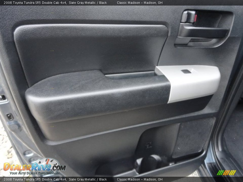 2008 Toyota Tundra SR5 Double Cab 4x4 Slate Gray Metallic / Black Photo #8