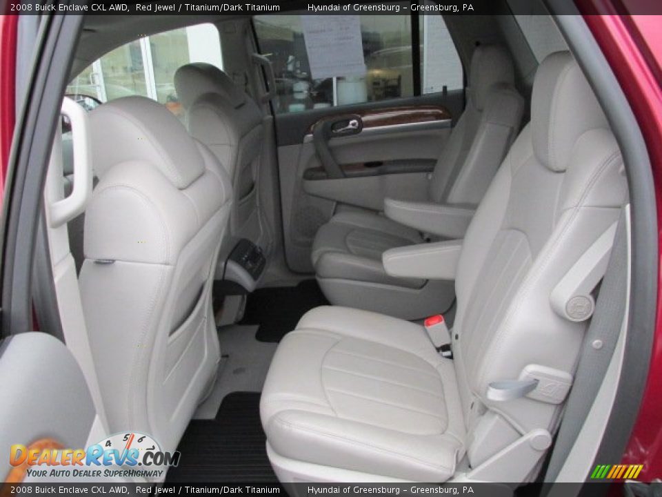 2008 Buick Enclave CXL AWD Red Jewel / Titanium/Dark Titanium Photo #19
