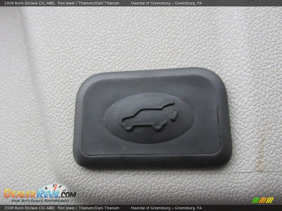 2008 Buick Enclave CXL AWD Red Jewel / Titanium/Dark Titanium Photo #22