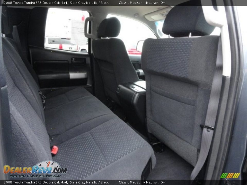 2008 Toyota Tundra SR5 Double Cab 4x4 Slate Gray Metallic / Black Photo #12
