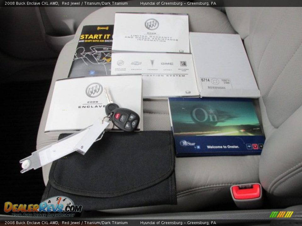 2008 Buick Enclave CXL AWD Red Jewel / Titanium/Dark Titanium Photo #23