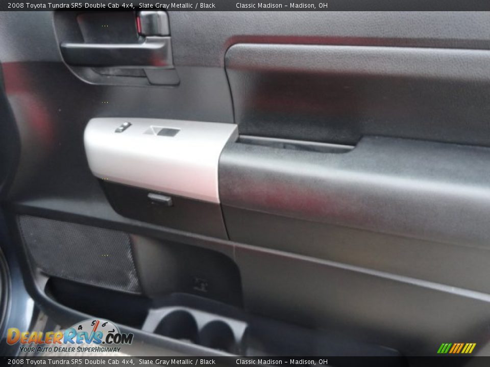 2008 Toyota Tundra SR5 Double Cab 4x4 Slate Gray Metallic / Black Photo #14