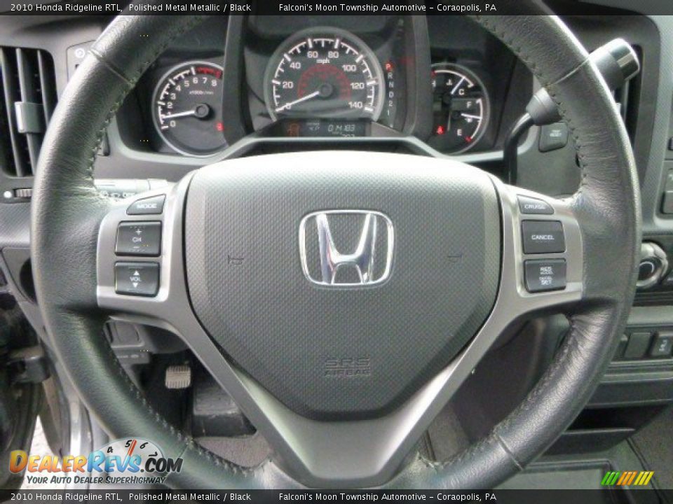 2010 Honda Ridgeline RTL Polished Metal Metallic / Black Photo #22