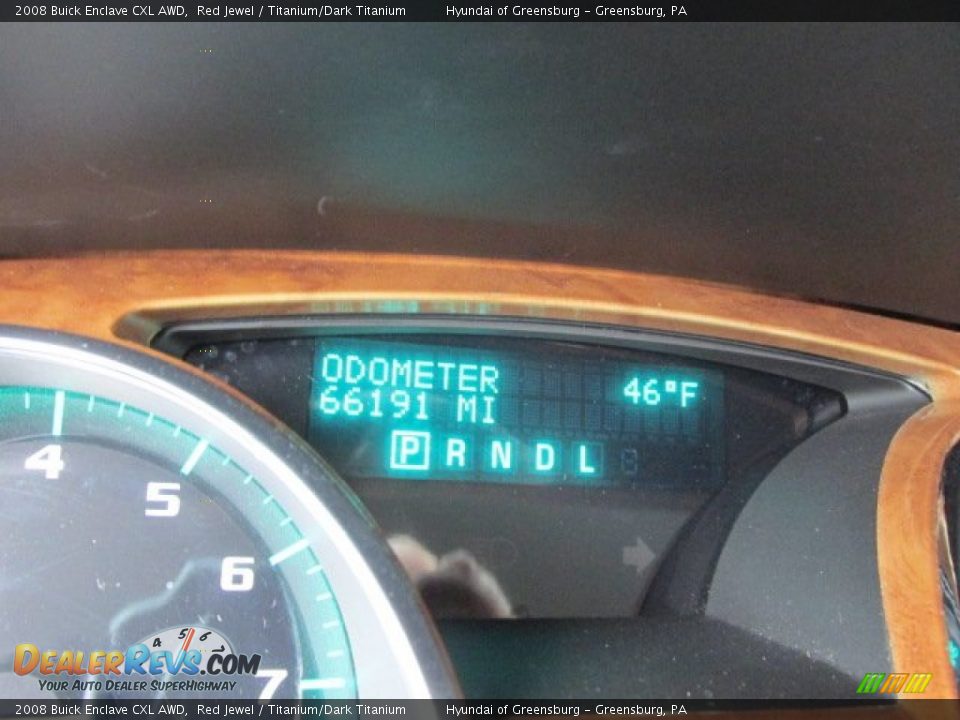 2008 Buick Enclave CXL AWD Red Jewel / Titanium/Dark Titanium Photo #25