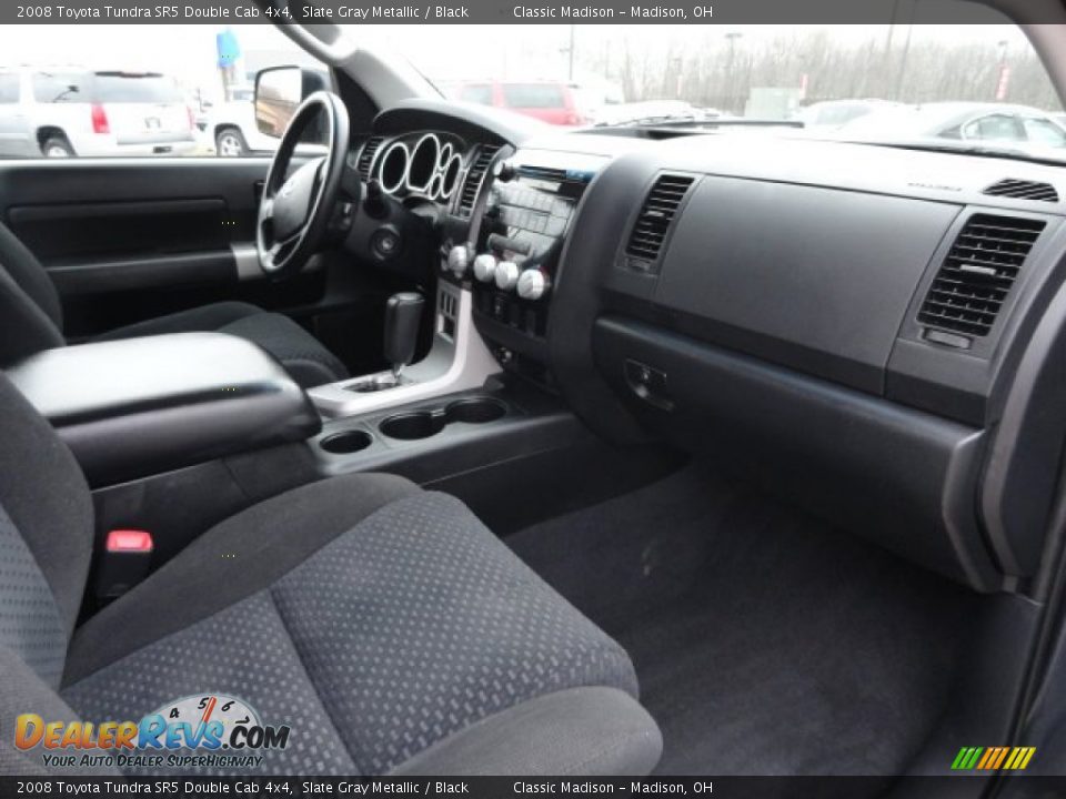 2008 Toyota Tundra SR5 Double Cab 4x4 Slate Gray Metallic / Black Photo #15