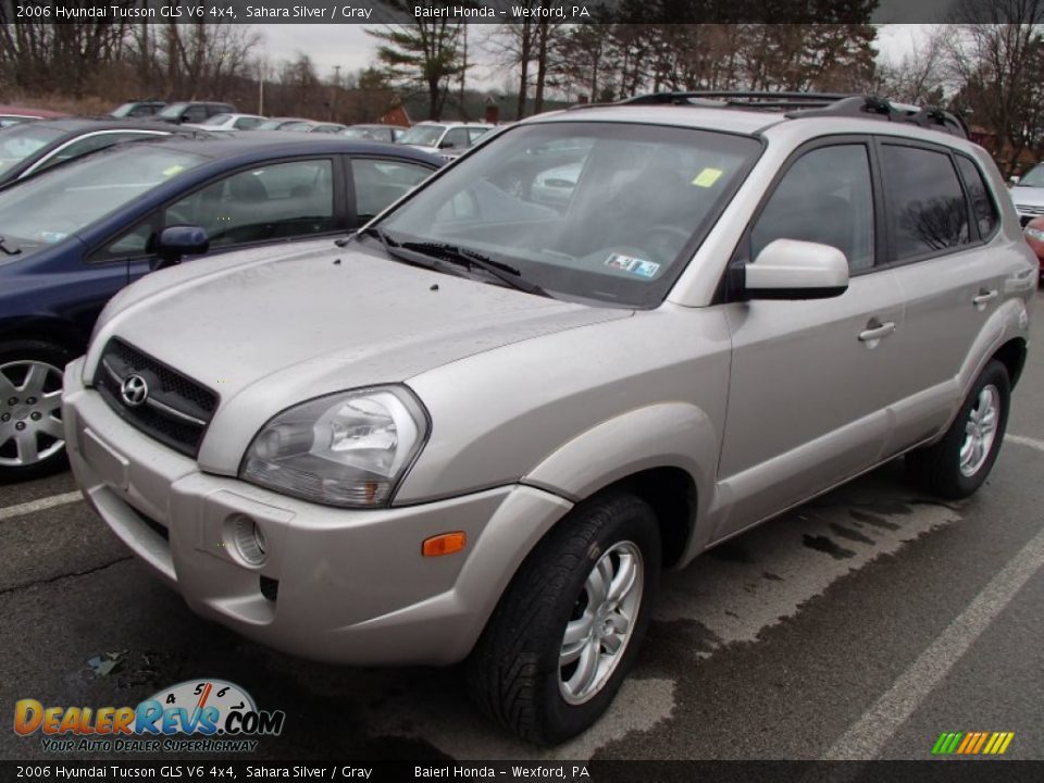 2006 Hyundai Tucson GLS V6 4x4 Sahara Silver / Gray Photo #3