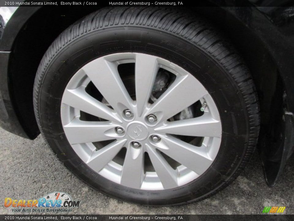 2010 Hyundai Sonata Limited Ebony Black / Cocoa Photo #3