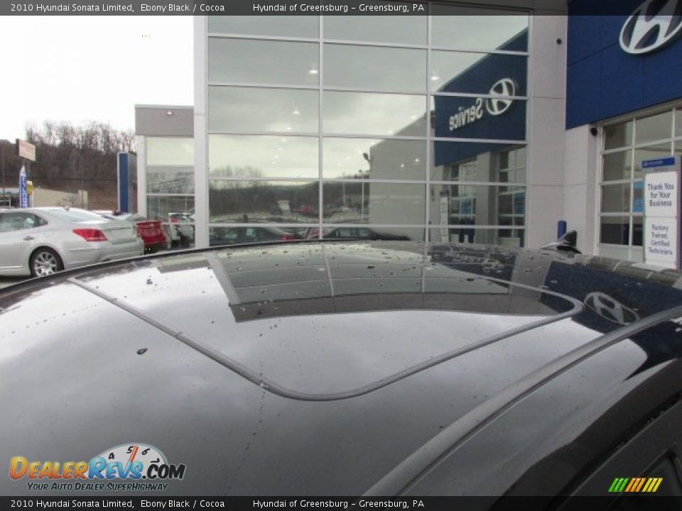 2010 Hyundai Sonata Limited Ebony Black / Cocoa Photo #4
