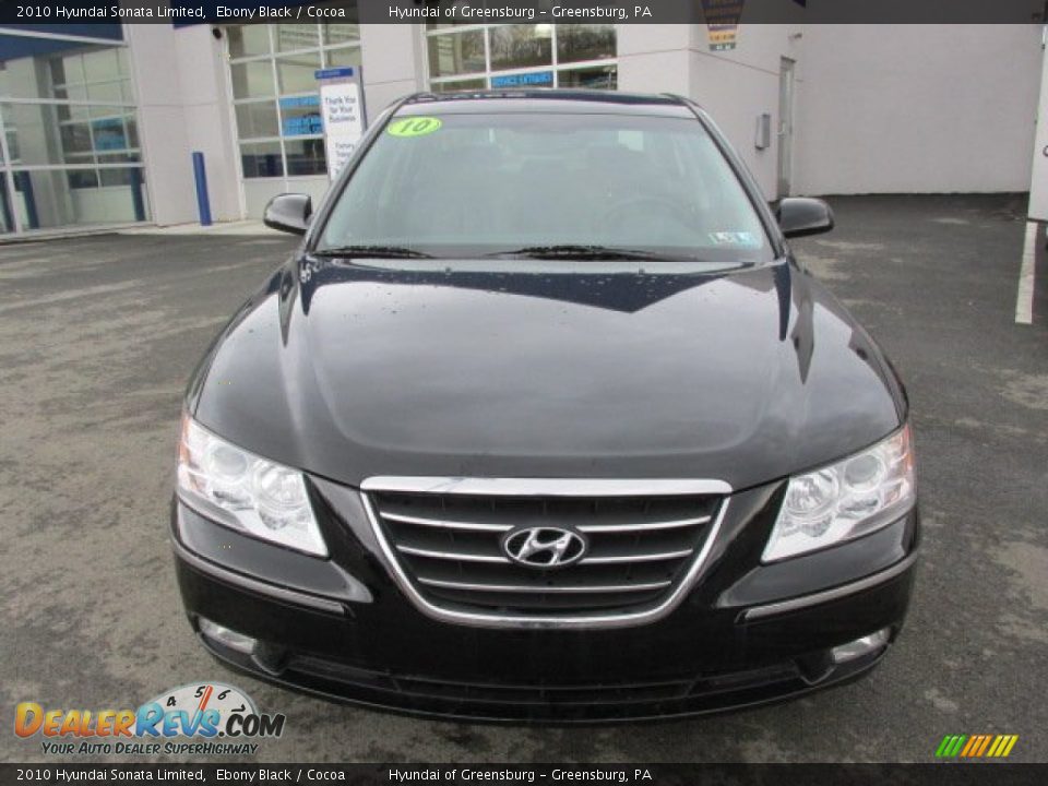 2010 Hyundai Sonata Limited Ebony Black / Cocoa Photo #5