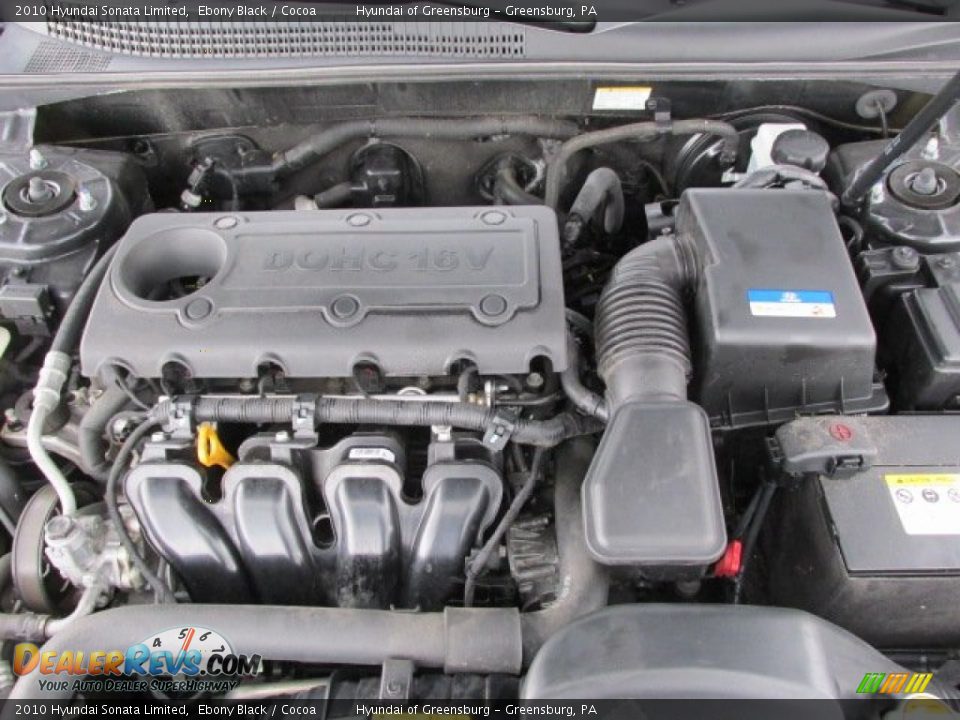 2010 Hyundai Sonata Limited Ebony Black / Cocoa Photo #11
