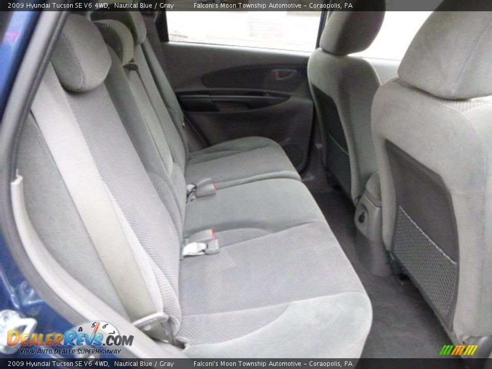 2009 Hyundai Tucson SE V6 4WD Nautical Blue / Gray Photo #13