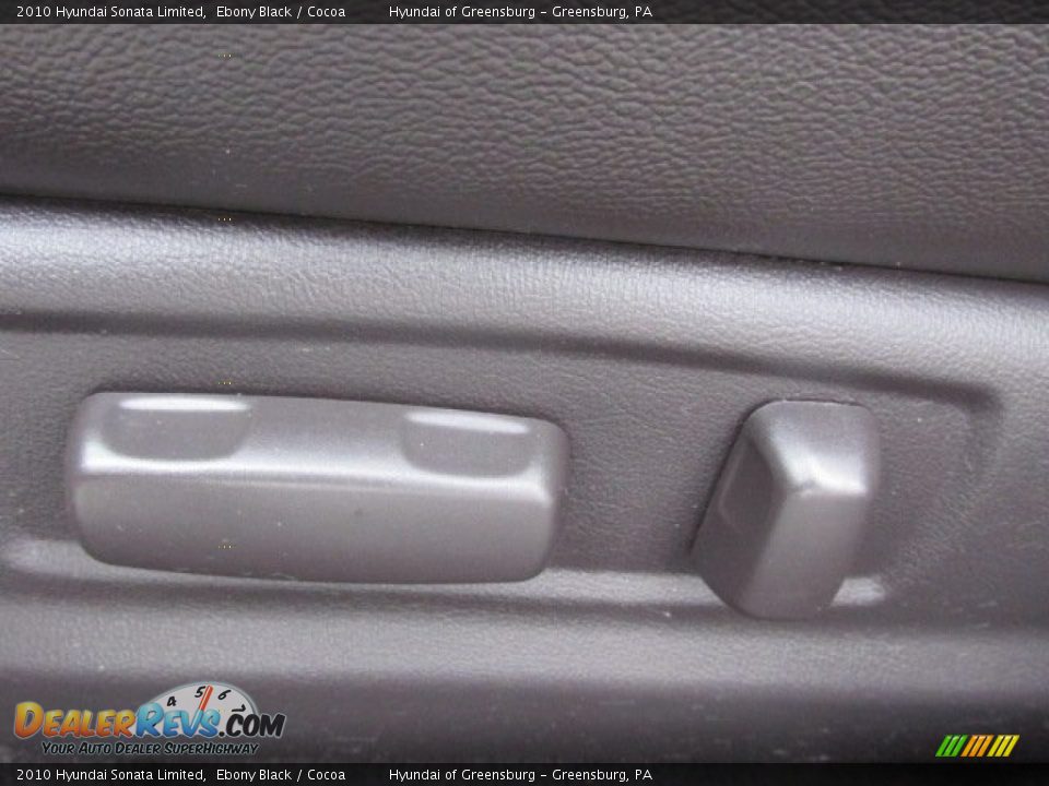 2010 Hyundai Sonata Limited Ebony Black / Cocoa Photo #15