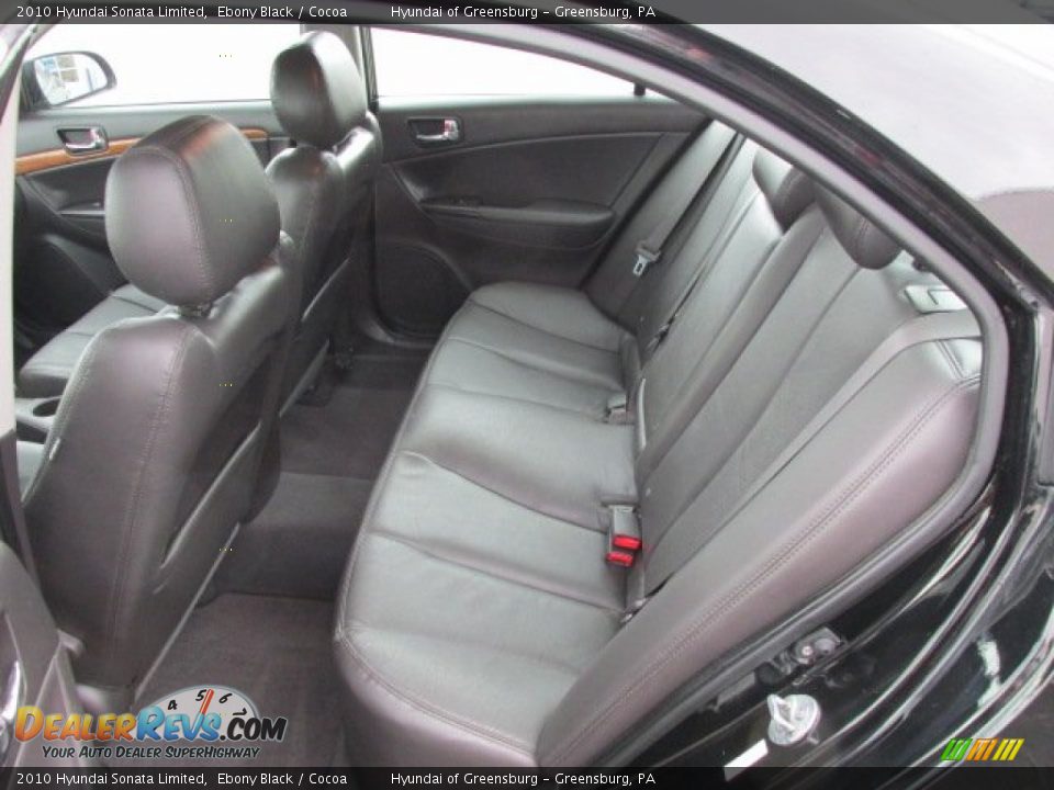2010 Hyundai Sonata Limited Ebony Black / Cocoa Photo #20