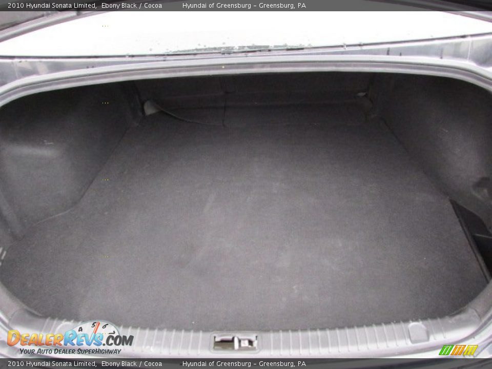 2010 Hyundai Sonata Limited Ebony Black / Cocoa Photo #21