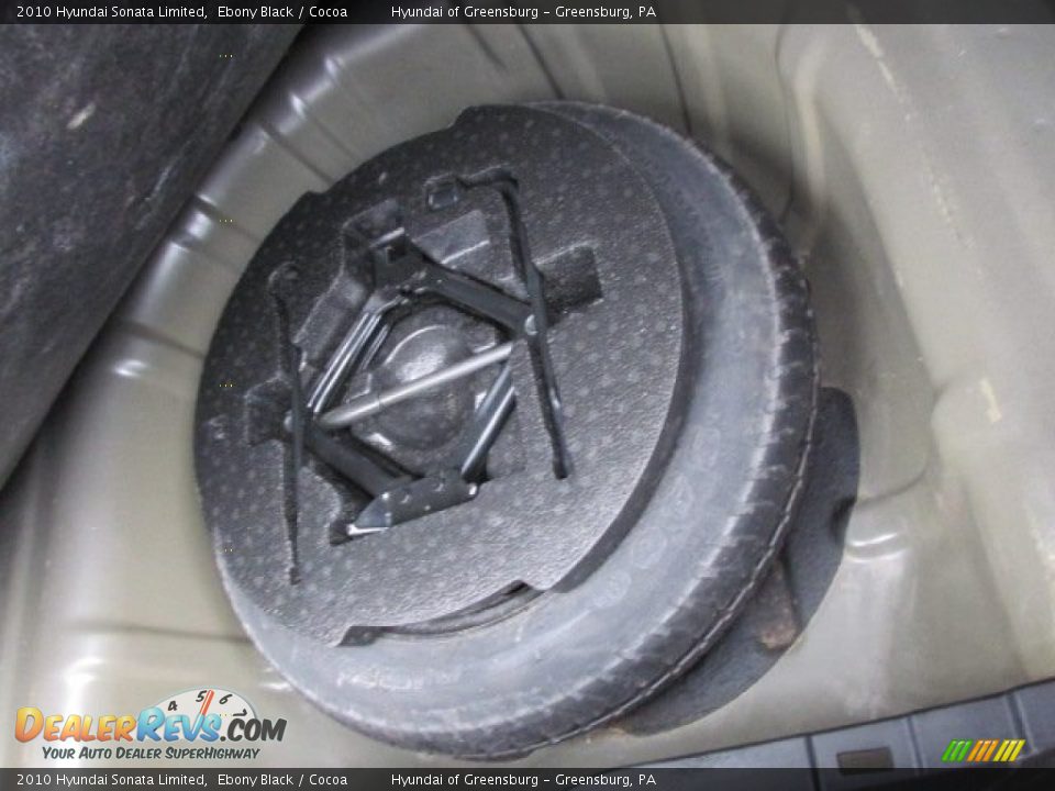 2010 Hyundai Sonata Limited Ebony Black / Cocoa Photo #22