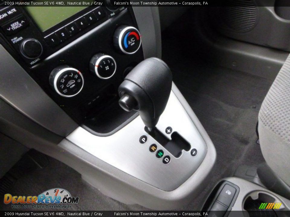2009 Hyundai Tucson SE V6 4WD Nautical Blue / Gray Photo #21