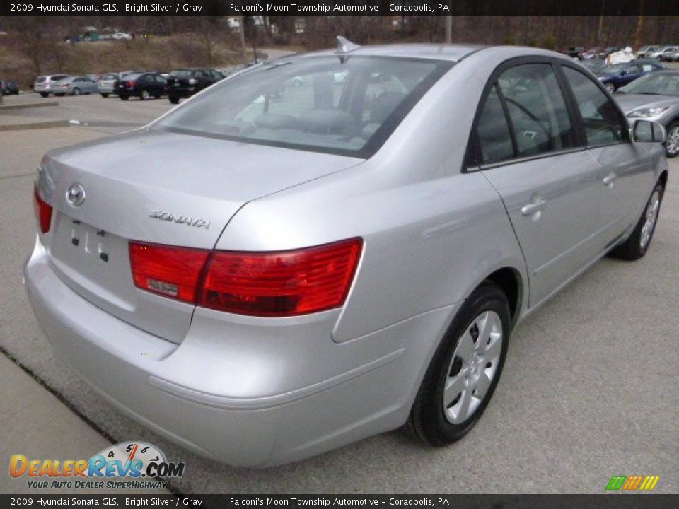 2009 Hyundai Sonata GLS Bright Silver / Gray Photo #3