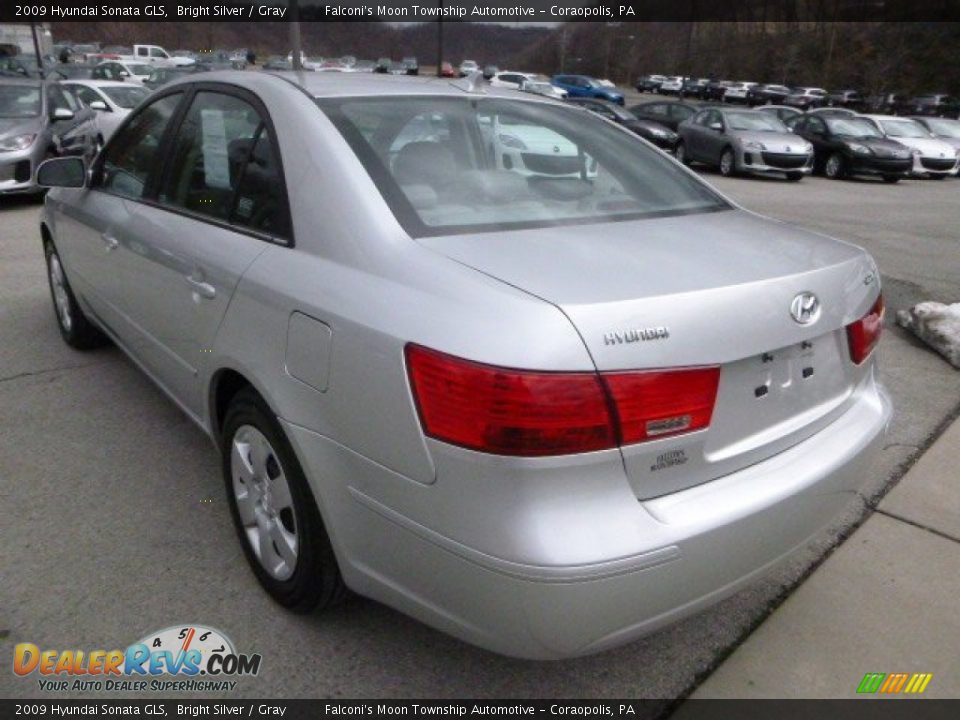 2009 Hyundai Sonata GLS Bright Silver / Gray Photo #5