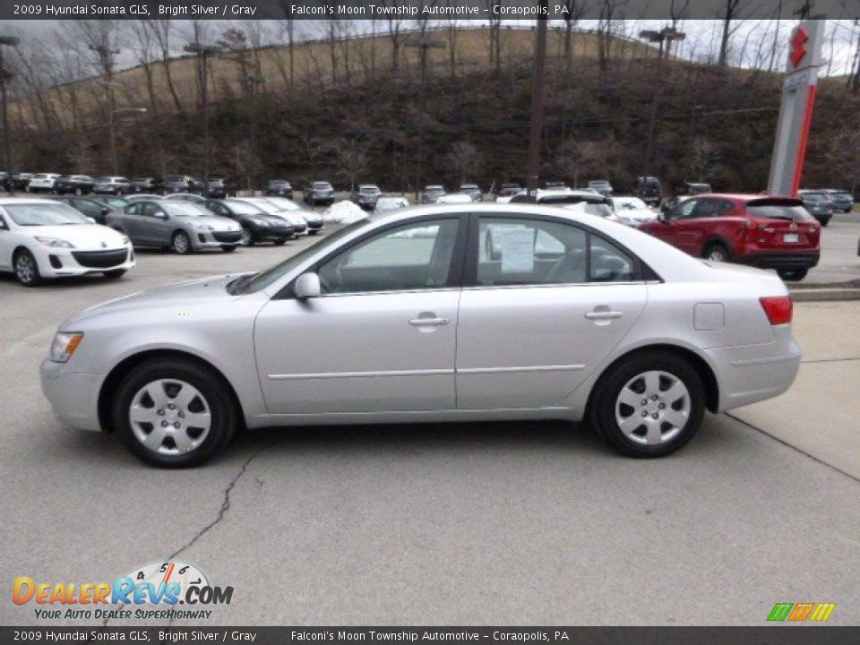 Bright Silver 2009 Hyundai Sonata GLS Photo #6