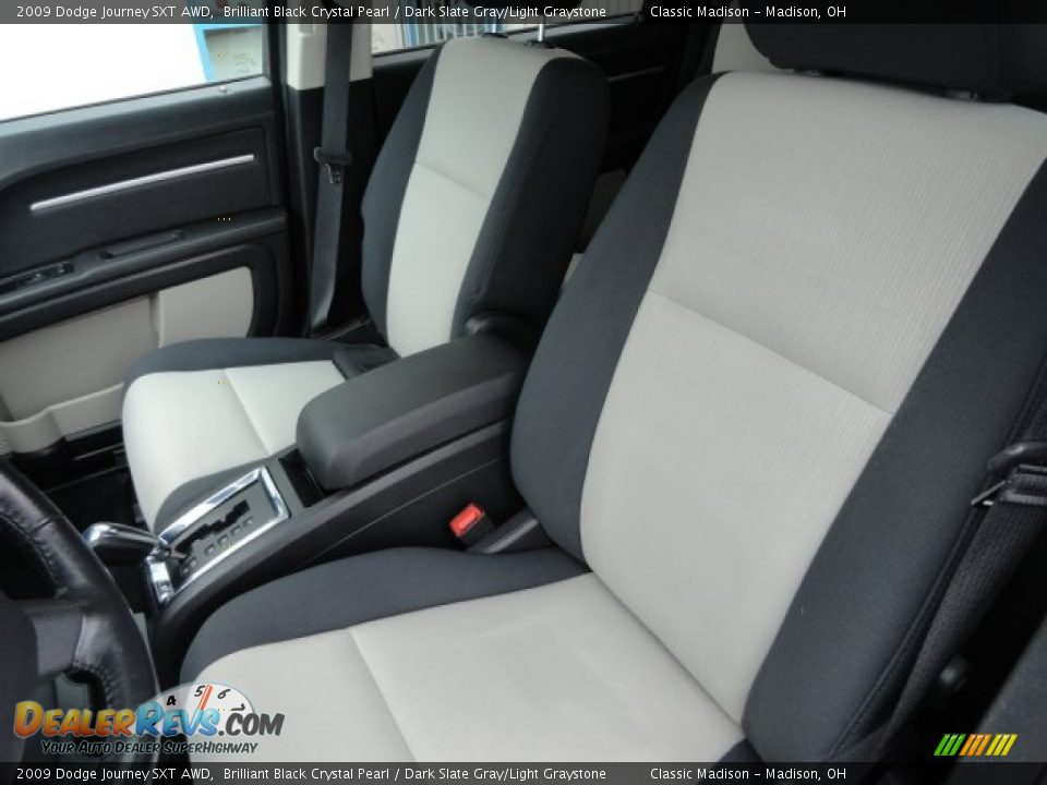 2009 Dodge Journey SXT AWD Brilliant Black Crystal Pearl / Dark Slate Gray/Light Graystone Photo #3