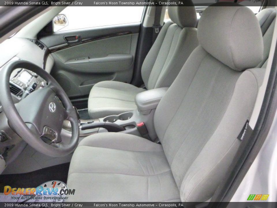 2009 Hyundai Sonata GLS Bright Silver / Gray Photo #15