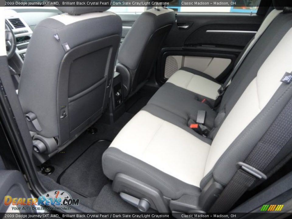 2009 Dodge Journey SXT AWD Brilliant Black Crystal Pearl / Dark Slate Gray/Light Graystone Photo #8