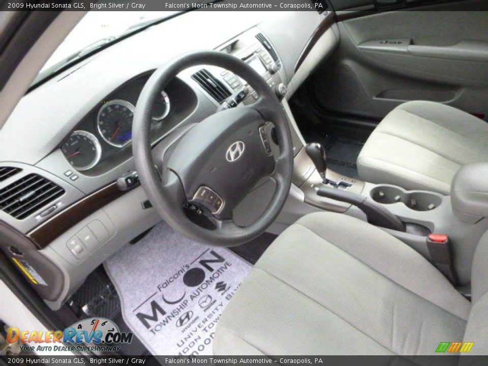2009 Hyundai Sonata GLS Bright Silver / Gray Photo #20