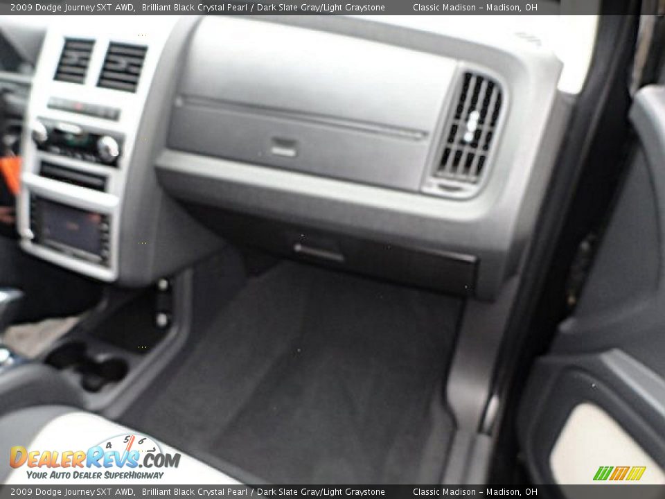 2009 Dodge Journey SXT AWD Brilliant Black Crystal Pearl / Dark Slate Gray/Light Graystone Photo #12