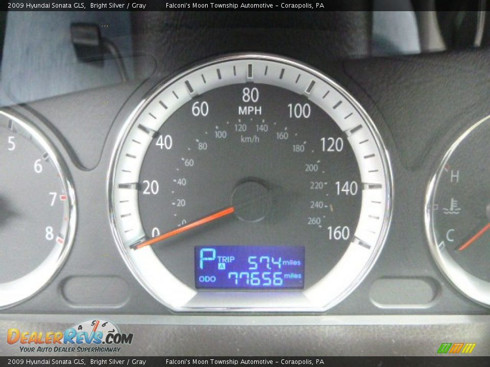 2009 Hyundai Sonata GLS Bright Silver / Gray Photo #25