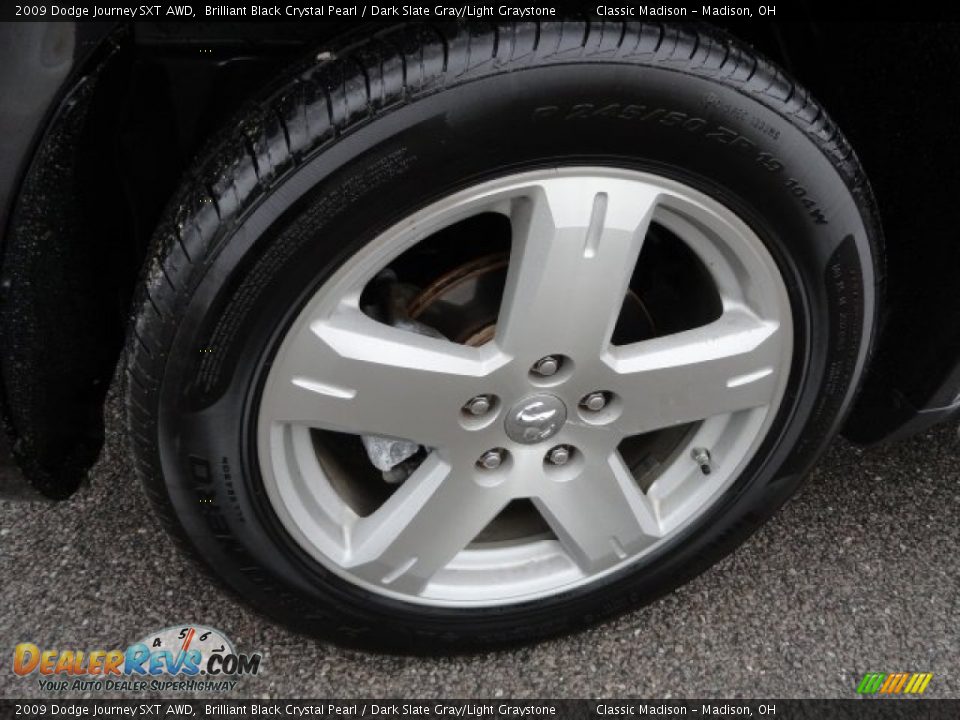 2009 Dodge Journey SXT AWD Brilliant Black Crystal Pearl / Dark Slate Gray/Light Graystone Photo #15