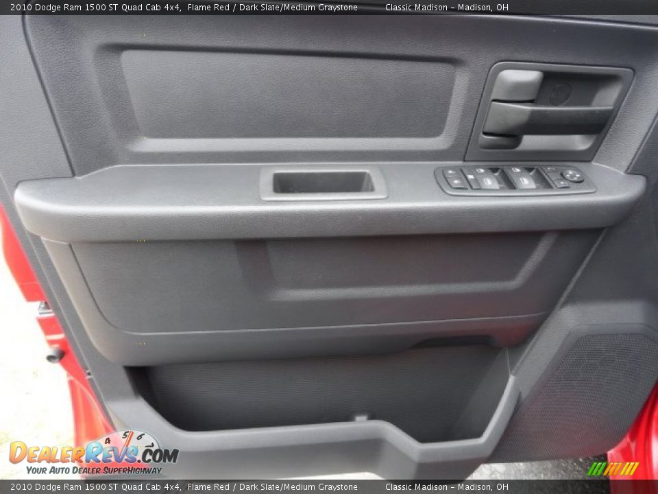 2010 Dodge Ram 1500 ST Quad Cab 4x4 Flame Red / Dark Slate/Medium Graystone Photo #3