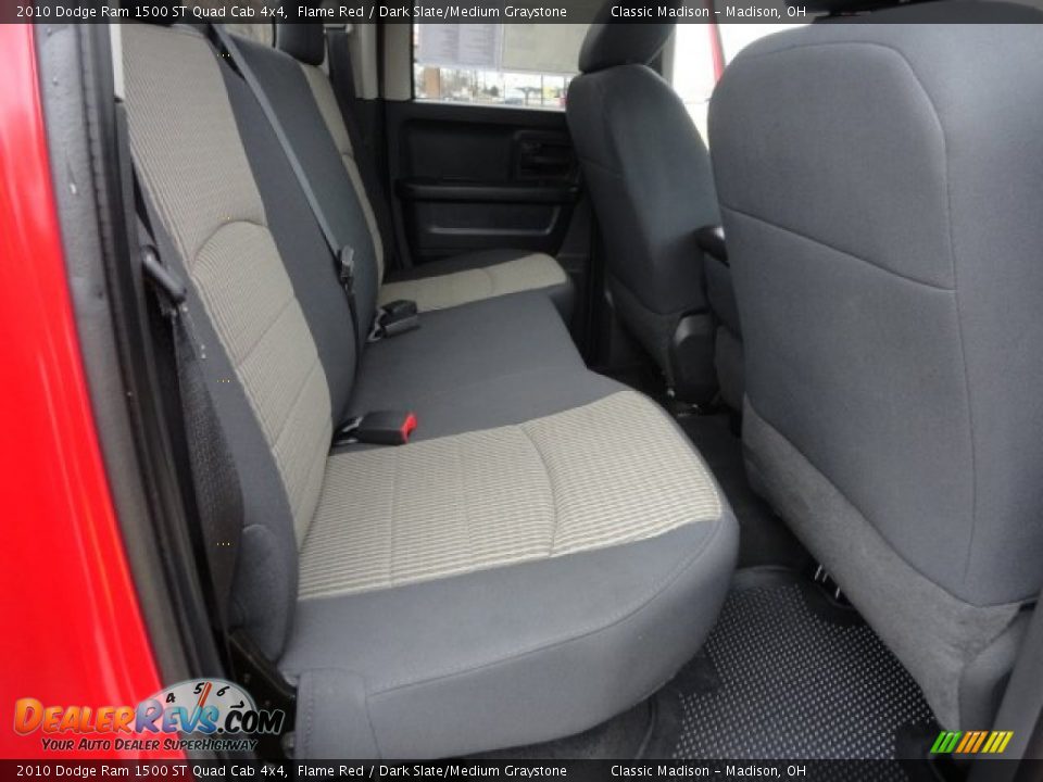 2010 Dodge Ram 1500 ST Quad Cab 4x4 Flame Red / Dark Slate/Medium Graystone Photo #11