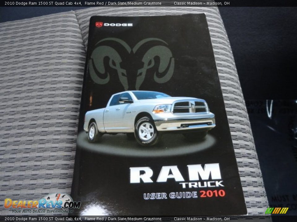 2010 Dodge Ram 1500 ST Quad Cab 4x4 Flame Red / Dark Slate/Medium Graystone Photo #14