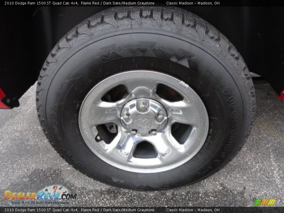 2010 Dodge Ram 1500 ST Quad Cab 4x4 Flame Red / Dark Slate/Medium Graystone Photo #16