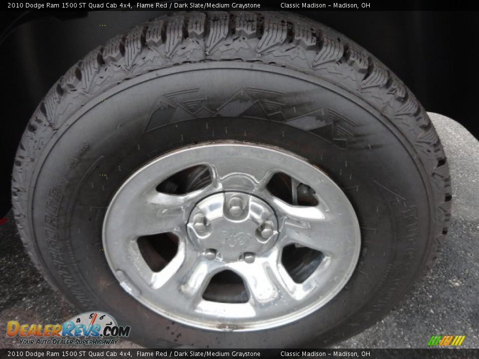 2010 Dodge Ram 1500 ST Quad Cab 4x4 Flame Red / Dark Slate/Medium Graystone Photo #17