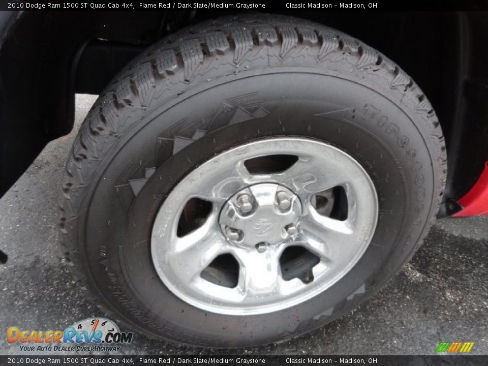 2010 Dodge Ram 1500 ST Quad Cab 4x4 Flame Red / Dark Slate/Medium Graystone Photo #18