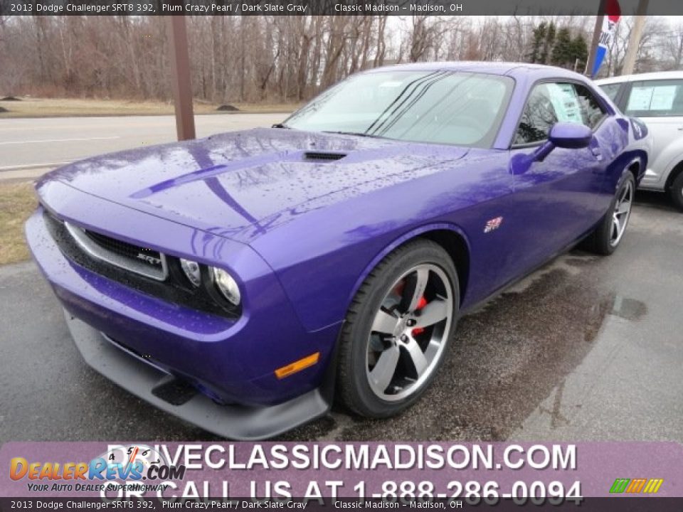 2013 Dodge Challenger SRT8 392 Plum Crazy Pearl / Dark Slate Gray Photo #1